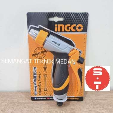 SEMPROTAN AIR SIRAM TAMAN TANAMAN SELANG HOSE SPRAY METAL NOZZLE INGCO