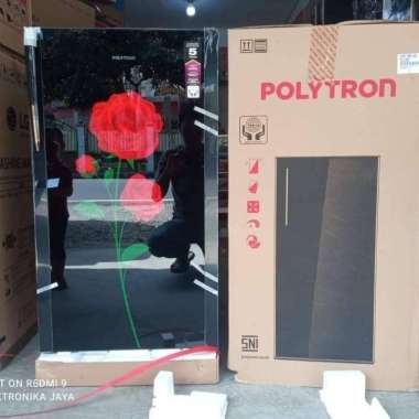 kulkas Polytron 1 pintu kaca pra 15drx