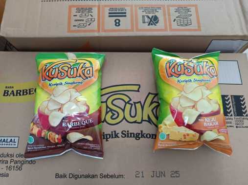 Keripik Singkong KUSUKA 60gr 2 Varian Rasa Barbeque