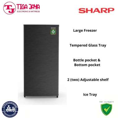 SHARP SJN182NHS KULKAS 1 PINTU 166 L SJ-N182N-HS