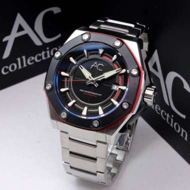 JAM TANGAN PRIA ALEXANDRE CHRISTIE AC9601 AC 9601 AUTOMATIC ORIGINAL GARANSI RESMI 1 TAHUN - silver 