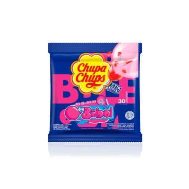 Chupa Chups Big Babol Gum Filled Pack Permen Karet Lolipop Rasa Ceri Cola [15g x 30pcs]
