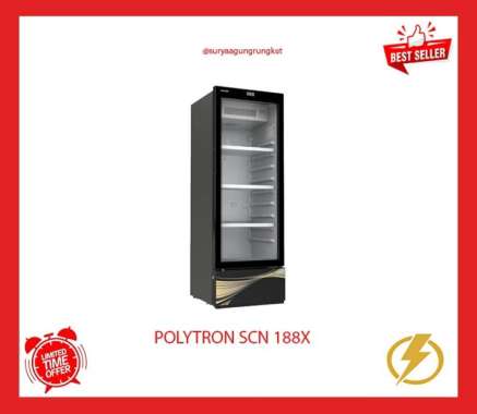 PENDINGIN / SHOWCASE POLYTRON 180 LITER 190 WATT - SCN 188 X