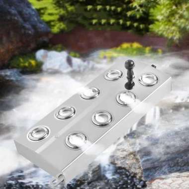 Mesin Kabut / Mist Maker Humidifier Fog Maker Pembuat Kabut Ultrasonic 10 Mata Silver