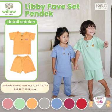 Baju Setelan Anak - Libby Fave Set Pendek 7-8Y Pink Peony