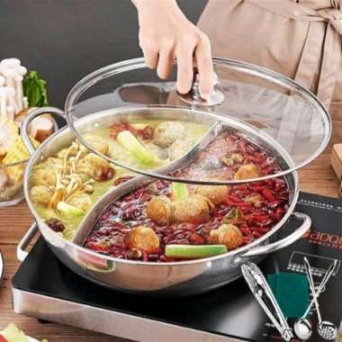 Panci 2 Sekat Steamboat Panci Shabu 2 Sekat