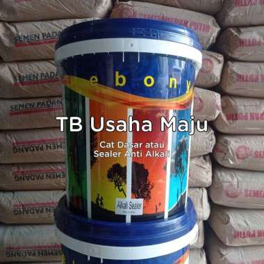 Ebony Sealer Alkali / Cat Dasar Tembok Dinding Interior Eksterior Pail kemasan 25 Kg EKONOMIS Grab M