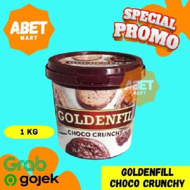 Goldenfill Choco Crunchy 1 Kg - Ember Toples 1kg Coklat Topping Selai