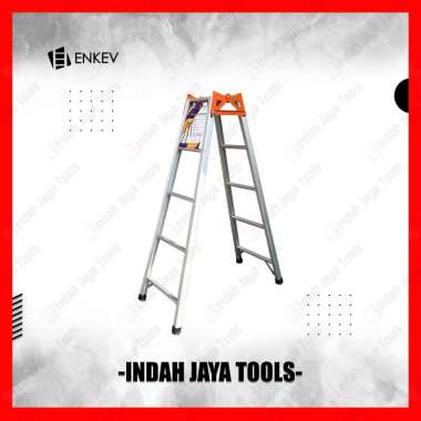 ENKEV Tangga ALUMUNIUM 5 Step 150 cm - Tangga Lipat Rumah Ladder Aluminium