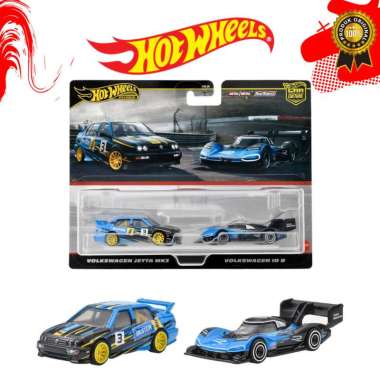 Hot Wheels Premium Two 2 Pack Volkswagen Jetta MK3 Volkswagen ID R