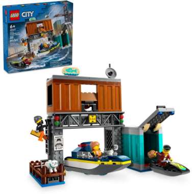 LEGO 60417 City Police Speedboat and Crooks' Hideout