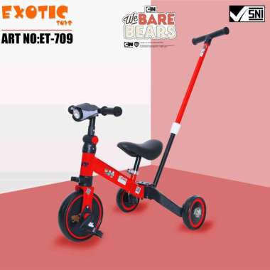 EXOTIC BALANCE BIKE ET 709 4IN1 SEPEDA KESEIMBANGAN ANAK SEPEDA RODA TIGA ANAK ADA DORONGAN HADIAH A