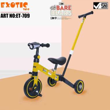 EXOTIC BALANCE BIKE ET 709 4IN1 SEPEDA KESEIMBANGAN ANAK SEPEDA RODA TIGA ANAK ADA DORONGAN HADIAH A