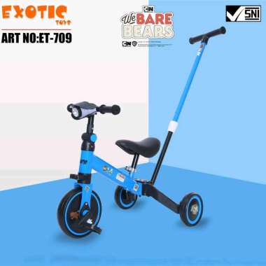 EXOTIC BALANCE BIKE ET 709 4IN1 SEPEDA KESEIMBANGAN ANAK SEPEDA RODA TIGA ANAK ADA DORONGAN HADIAH A