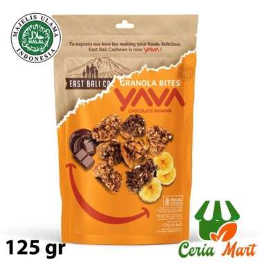 Granola Bites YAVA Chocolate Vanilla 125 gr Coklat Vanila Snack Sehat