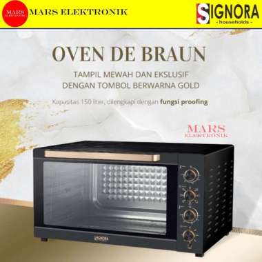 SIGNORA OVEN DE BRAUN 150 LITER - OVEN DE BRAUN SIGNORA - OVEN LISTRIK - OVEN SIGNORA - GARANSI RESM