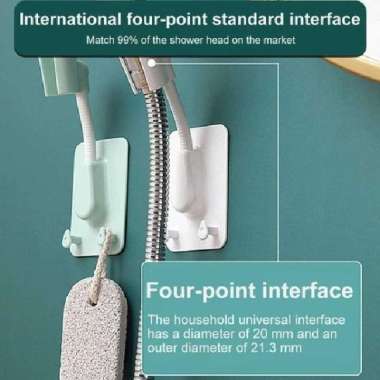 Rak Dudukan Penyangga Gantungan Kepala Shower Tempel Holder Bracket