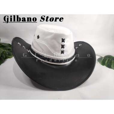 TOPI KOBOI KULIT ASLI GARUT / TOPI LAKEN 100% KULIT ASLI GARUT