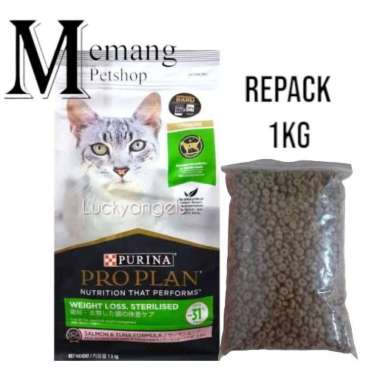 ProPlan Cat 1Kg Weight Loss, Sterilised Kiloan - Makanan Kucing