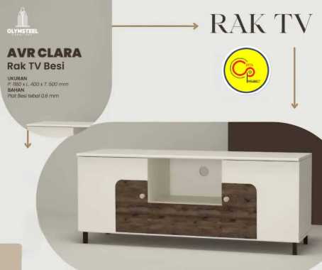 Lemari TV Bopet Besi TV Cabinet Olymsteel Clara
