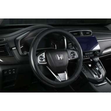 Sarung Stir Cover Setir Mobil Bahan Kulit Motif CARBON LINE Premium Quality Stir Mobil Dark Brown CL