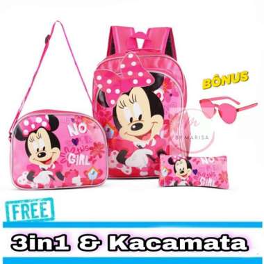 Tas Anak Perempuan Sd Tas Ransel Anak sekolah Tas 3in1 Anak Karakter - BT21 BT21