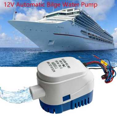 BUYREADY Pompa Air Auto Bilge Pump Submersible 12V 1100 GPH