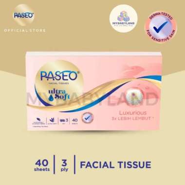 Paseo Baby Tissue Pure Soft 130 sheet 3 ply | Ultra Soft Tissue Wajah Soft Pack 100 Sheets / Tisu Pa