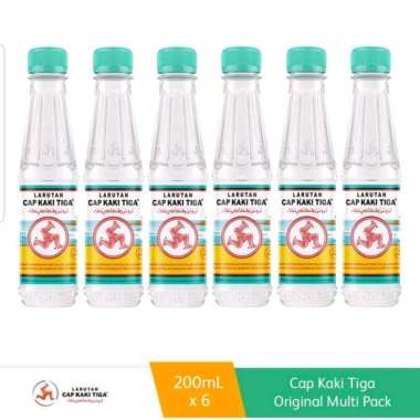 Cap Kaki Tiga Larutan Penyegar [200 mL isi 6 botol / krat ]