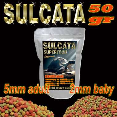SULCATA SUPERFOOD PELLET SUPER MAKANAN TORTOISE CENTHROCHELYS SULKATA KURA-KURA DARAT PAKAN TORTO AD
