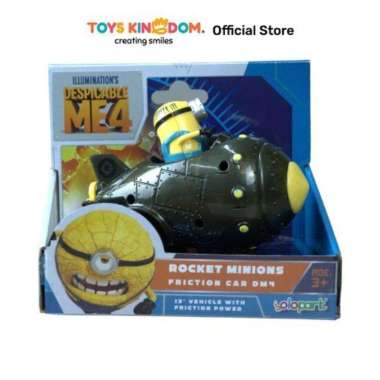 Toys Kingdom Yolopark Iluminations Despicable Me 4 Friction Rocket Minions Mainan Anak Mobil-Mobilan