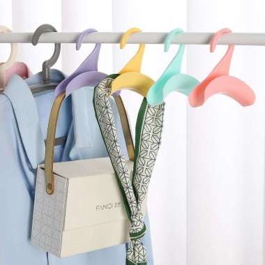 Gantungan Tas Bag Dasi Jilbab Syal Hanger Lemari Multifungsi