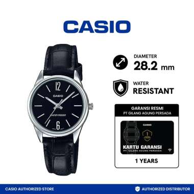 CASIO LTP-V005L-1BUDF General Jam Tangan Wanita [Original] Hitam