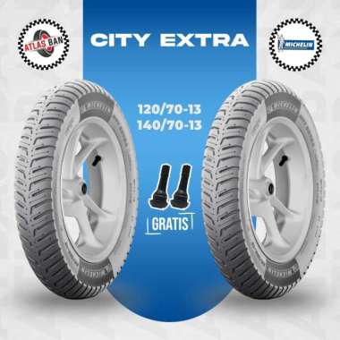 Paket Ban Motor NMAX MICHELIN CITY EXTRA 120/70 - 140/70 Ring 13