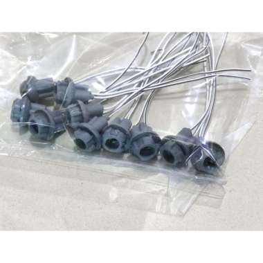 Soket bohlam lampu T10 socket bohlam lampu sein motor mobil isi 10pc Terbaik