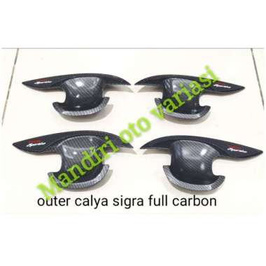 OUTER HANDLE PINTU MOBIL CALYA FULL CARBON Terbaik