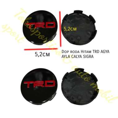 DOP RODA VELG TUTUP AS RODA TRD HITAM CALYA SIGRA AGYA AYLA Terbaik