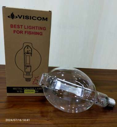 Lampu Metal Halide BT56 1000 Watt Clear Glass E40 5000K Visicom