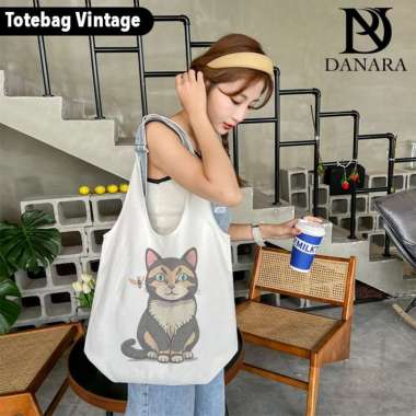 DANARA Tote Bag Vintage Wanita - Broken White Ajg
