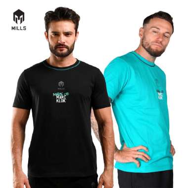 MILLS Cotton T-Shirt Mark Of Marc 21028 L TEAL
