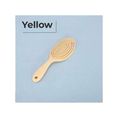 Goto Padma Comb Sisir Rambut Anti Statis Kusut Rontok Pria Wanita OVAL YELLOW