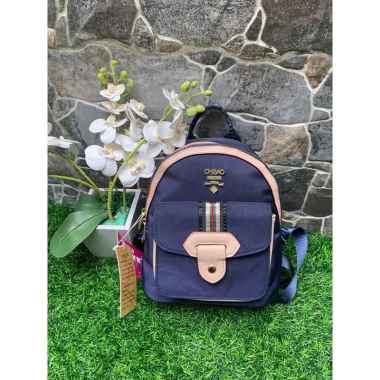 Tas Ransel Wanita Chibao CB 8032 Kanvas Backpack Navy