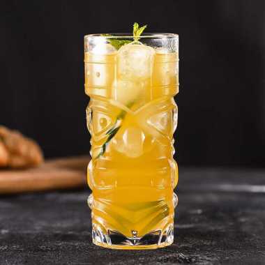 GOQIA Gelas Cocktail Mocktail Juice Hawaiian Tiki Glass 400ml