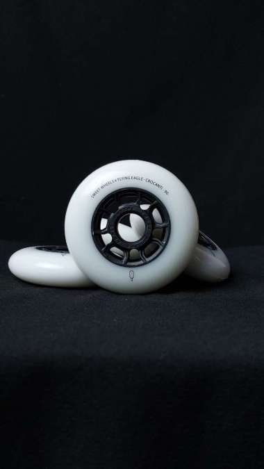 Roda Sepatu Roda Inline Skate Flying Eagle Crocanti 80MM Putih