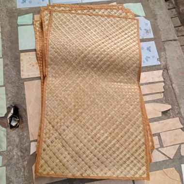 Tikar Pandan Warna Anyam Jahit Kain Samping -+120x60 Tikar Anyaman Tikar Piknik Tikar Alas Tikar Gul