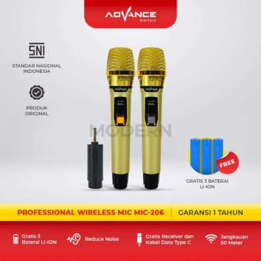 Advance Microphone Double Wireless MIC-206