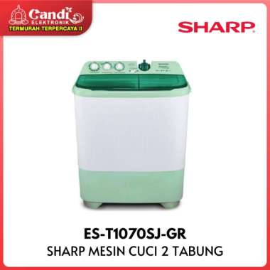 SHARP Mesin Cuci 9 Kg Hijab Series ES-T1070SJ-GR