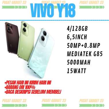 VIVO Y18 RAM 4/128 GARANSI RESMI Blue