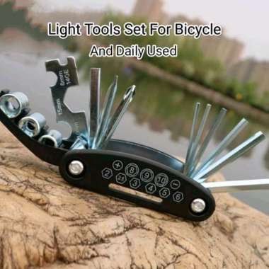 Light Tools Set For Bicycle & Daily Used Set Kunci Sepeda Multi Fungsi