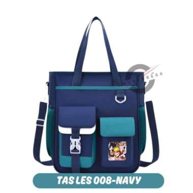 Tas Selempang Sekolah / Tas Les Anak Perempuan / Tas Selempang Anak - 008-LES-NAVY 008-LES-NAVY